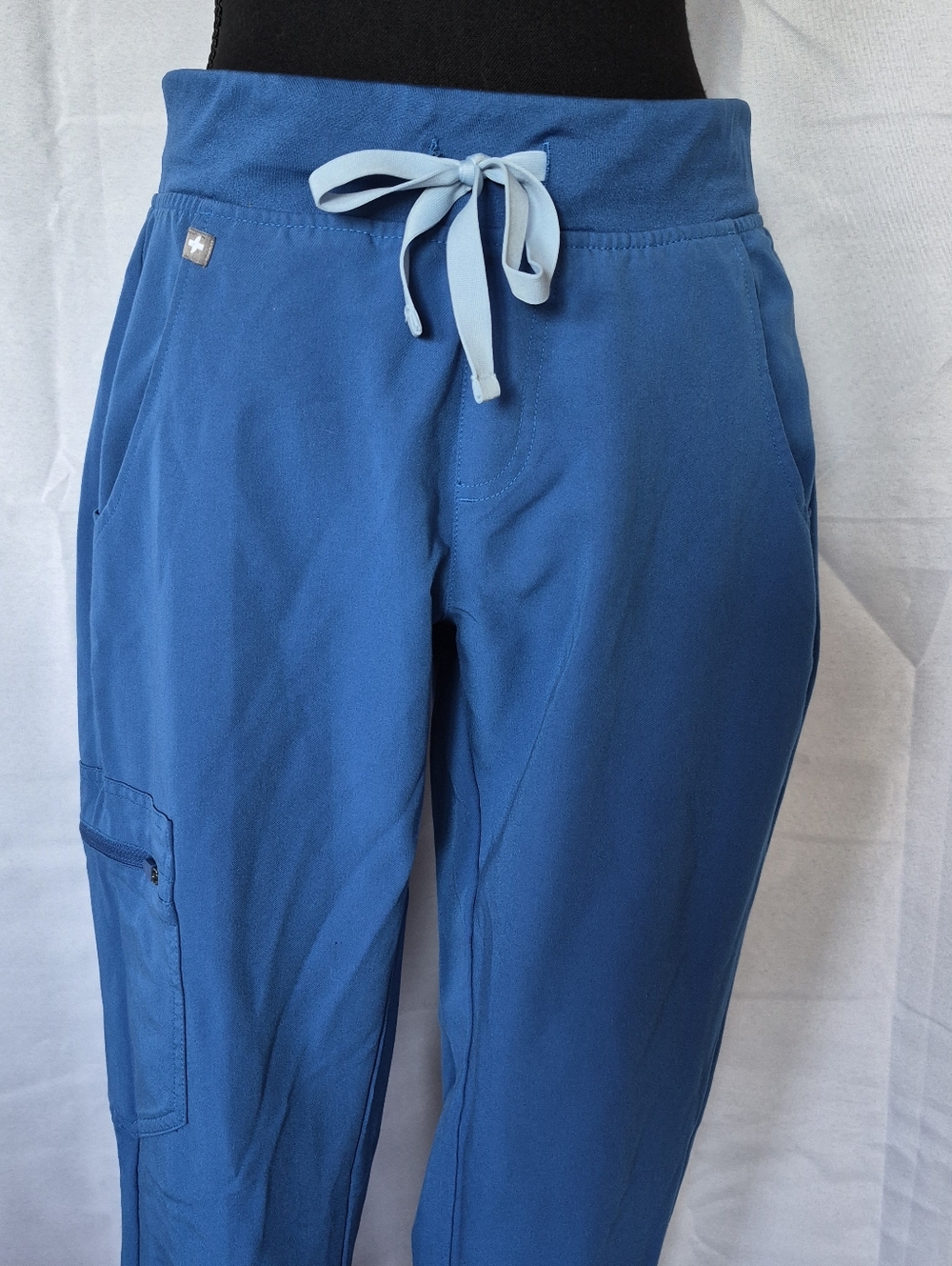 Figs Zamora Jogger Scrub Pants Sz Small Blue Style#W18SZ2005 Nurse Medical - Picture 2 of 13